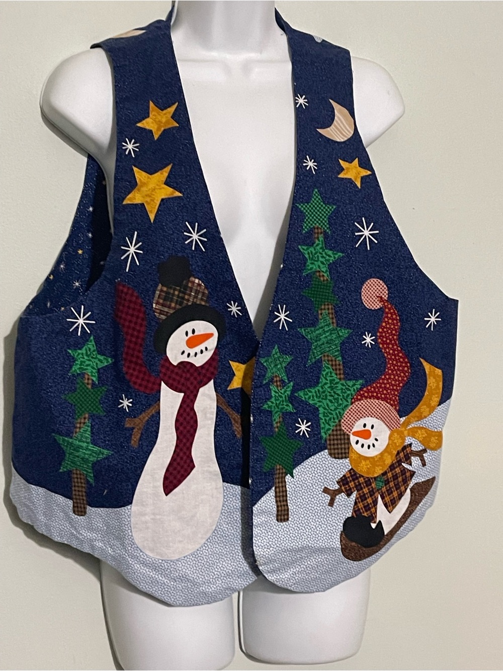 Women’s Christmas holiday reversible vest see pics